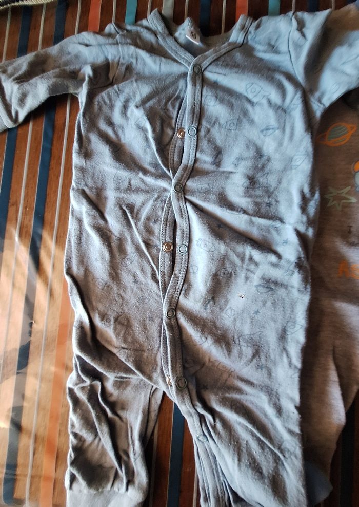 Lot 2 pyjamas coton - 3 mois - photo numéro 2