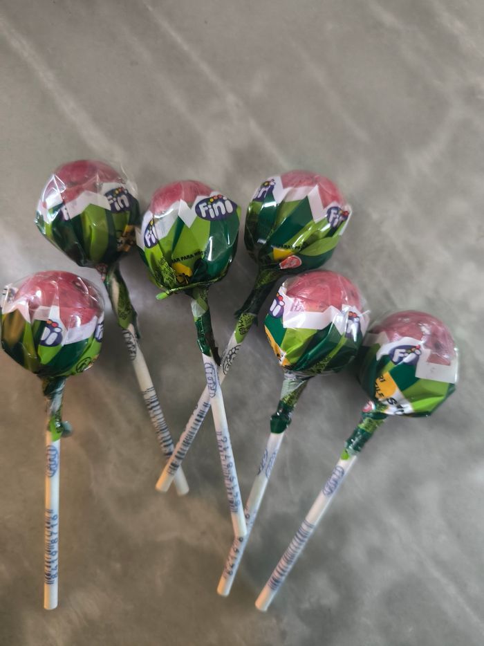 Lot de 6 sucettes pastèque 🍉