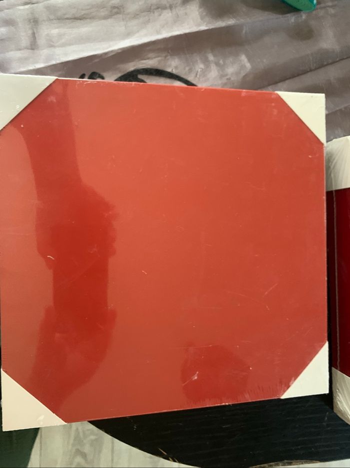 Lot 2 étagère murale rouge - photo numéro 2