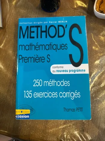 Livre, méthod mathématiques, première S