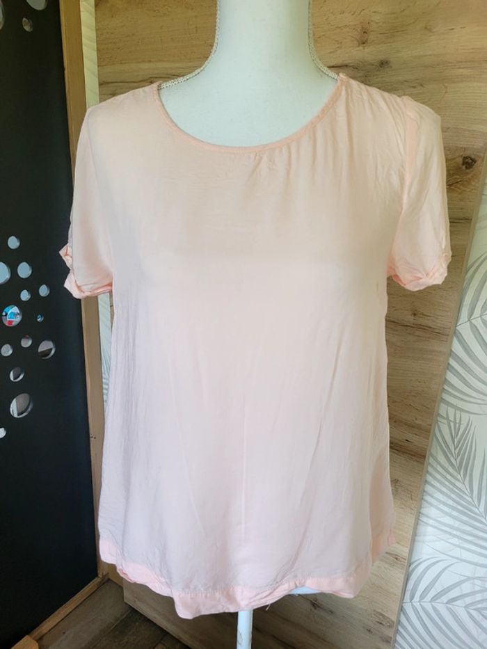 Blouse rose pâle légère femme H&M taille 34 - photo numéro 2