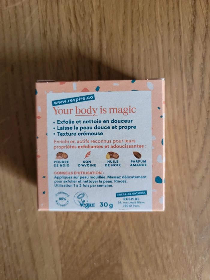 Soin exfoliant solide pour le corps Respire - Neuf - photo numéro 3
