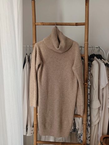 Robe pull en laine beige Pimkie taille M