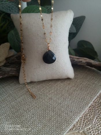 Collier pierre obsidienne