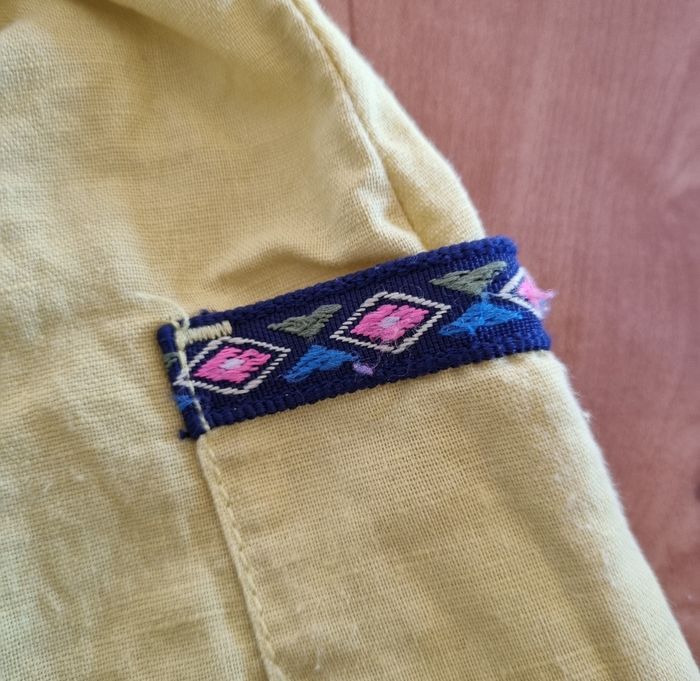 short jaune sergent major fille taille 11 ans - photo numéro 2