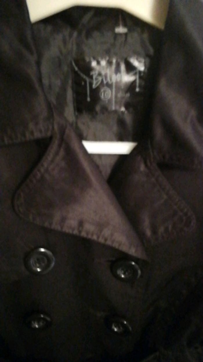 Superbe imperméable noir - photo numéro 2