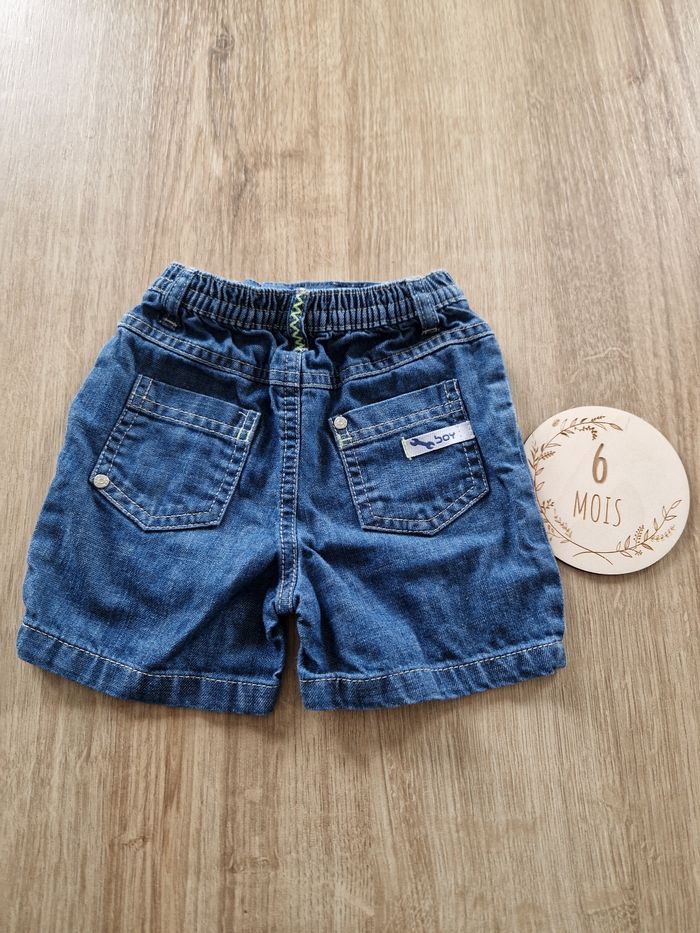 Short en jean Petit Pirate - 6 Mois - photo numéro 3