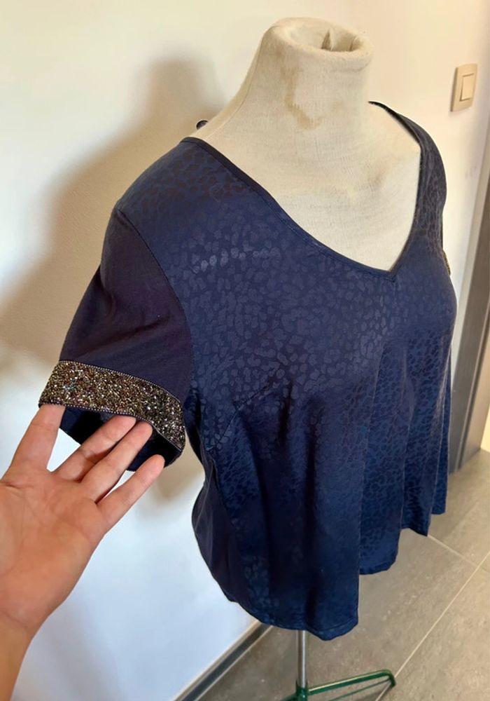 Magnifique blouse bleue Charlise 38 - photo numéro 4