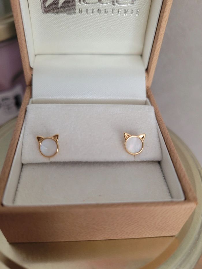 Boucles d'oreilles or 750 - photo numéro 2