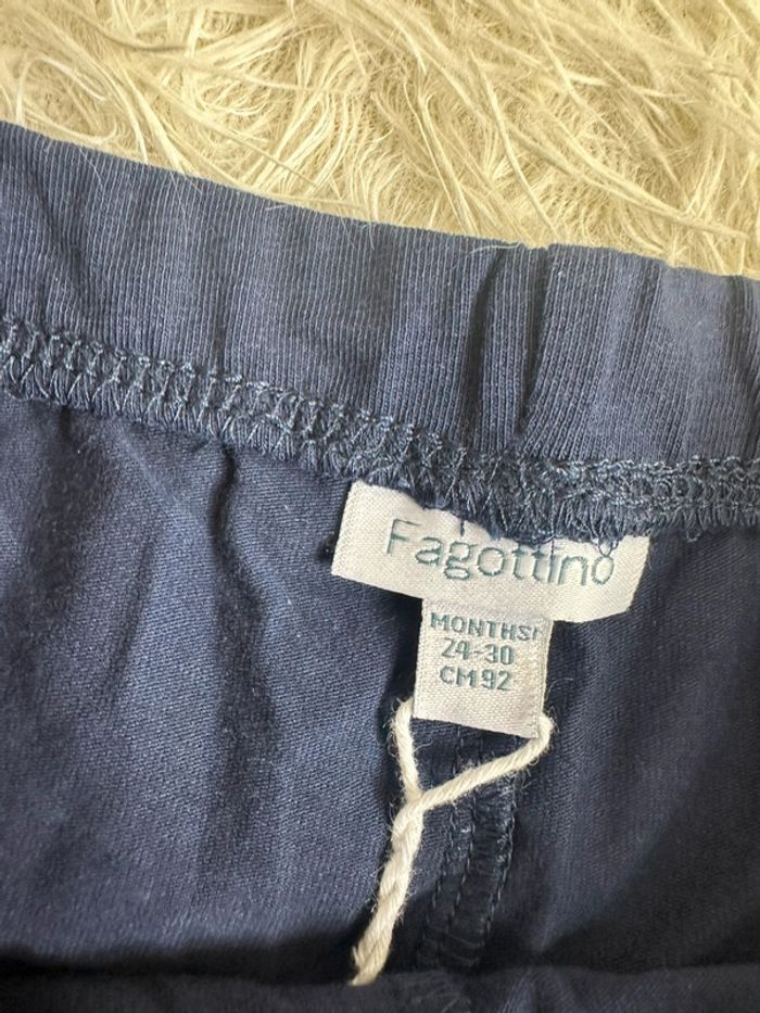 Short bleu Fagottino taille 24-30 mois - photo numéro 3