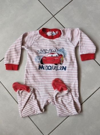 Pyjama car's disney taille 12 mois