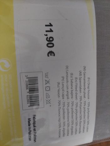 Drap housse 1 personne