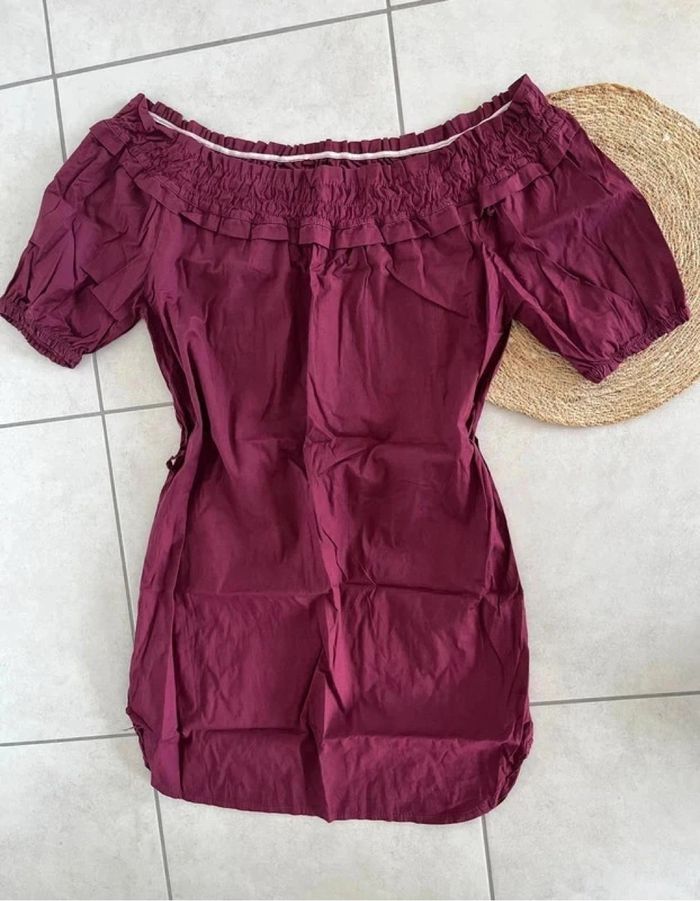 Robe été bordeaux Taille unique