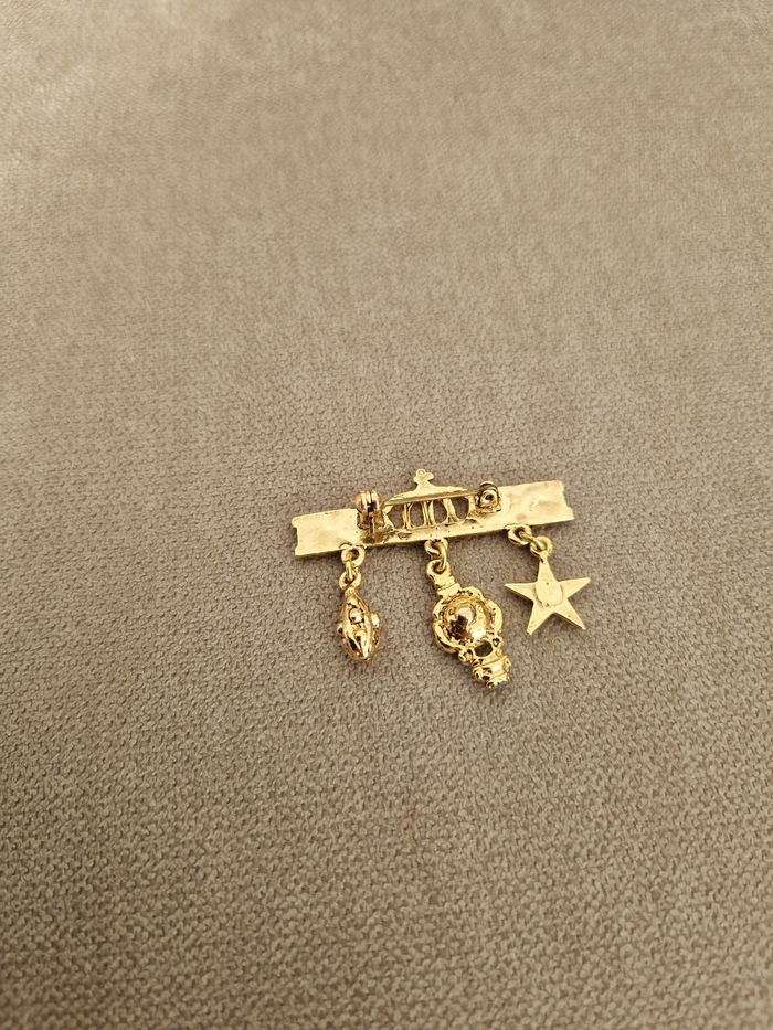 Broche dorée décorative vintage - photo numéro 8
