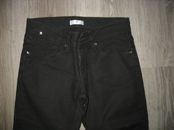 PANTALON DROIT NOIR "CACHE CACHE" - TAILLE 38 - N°03 - photo numéro 3