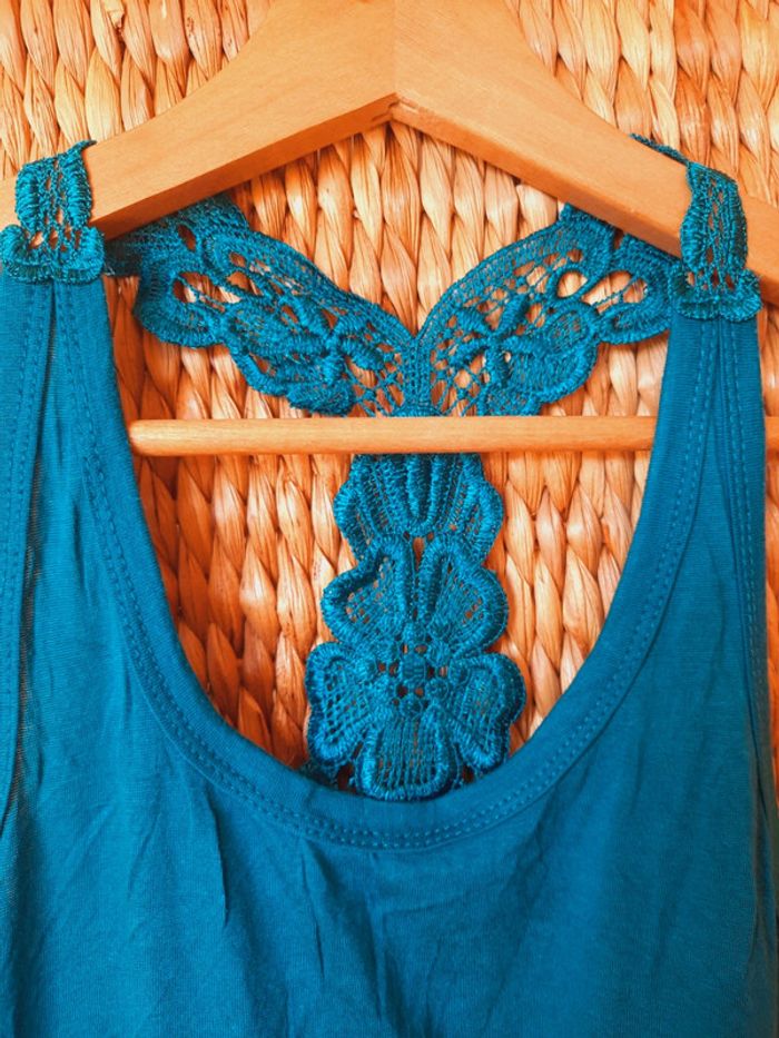 Débardeur turquoise S/M - photo numéro 2