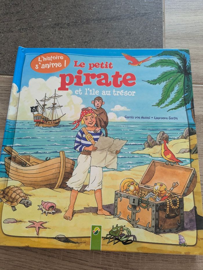 Livre pop up pirate enfant le petit pirate et l'île au trésor