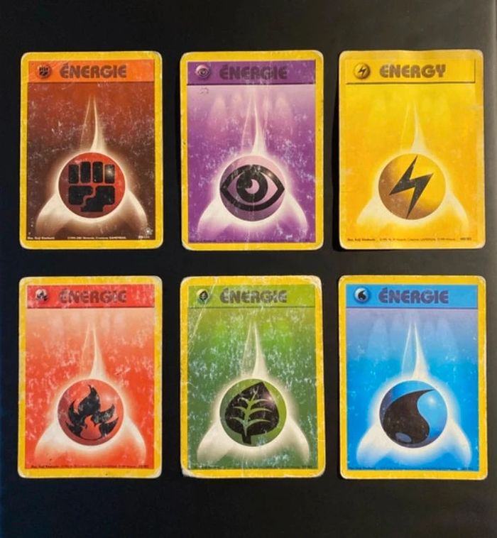 Lots cartes Pokémon énergie Wizards ed2