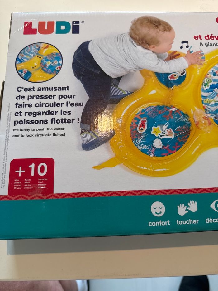 Ludi grand tapis, gonflable à remplir d’eau pour jouer et développer la motricité - photo numéro 2