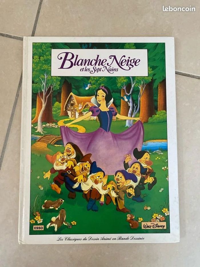 Bande dessinée Blanche neige et les sept nains 1993 Esso