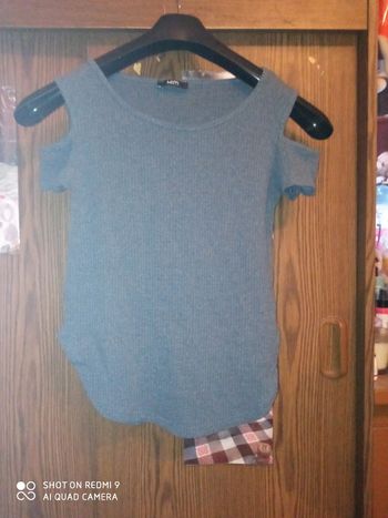 Tee-shirt bleu foncé mim