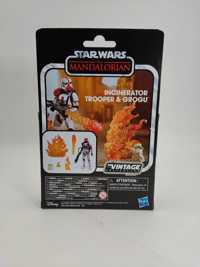 Lot de 4 figurines : Star Wars Kenner The Mandalorian 3,75 pouces incinérateur Trooper & Grogu - photo numéro 3