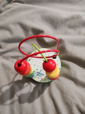 Mini circuit de billes/ boulier en bois