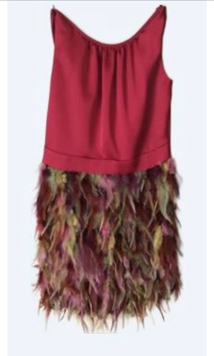 Robe de cocktail plumes Taille S - photo numéro 3