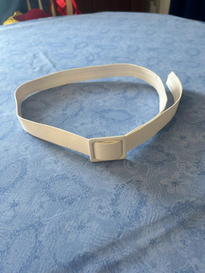 Jolie ceinture beige en tissu - photo numéro 2