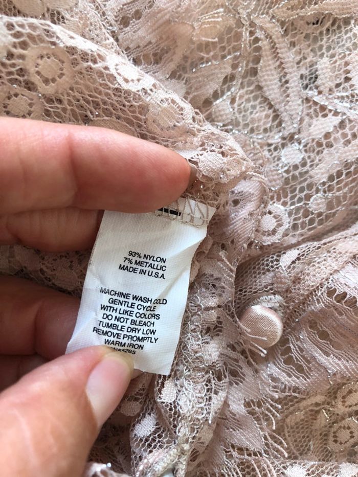 Joli top en dentelle beige Express design studio L - photo numéro 6