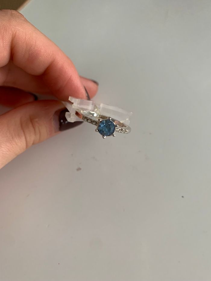 Bague argent strass - photo numéro 3