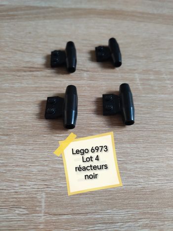 Lego 6973 lot 4 réacteurs noir vaisseau