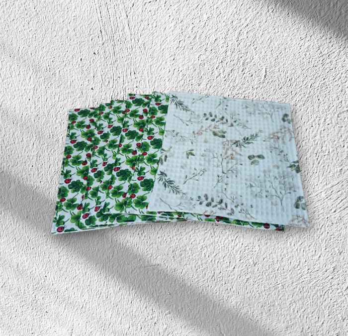 kit cuisine zéro déchet modèle trèfles et coccinelles - photo numéro 3