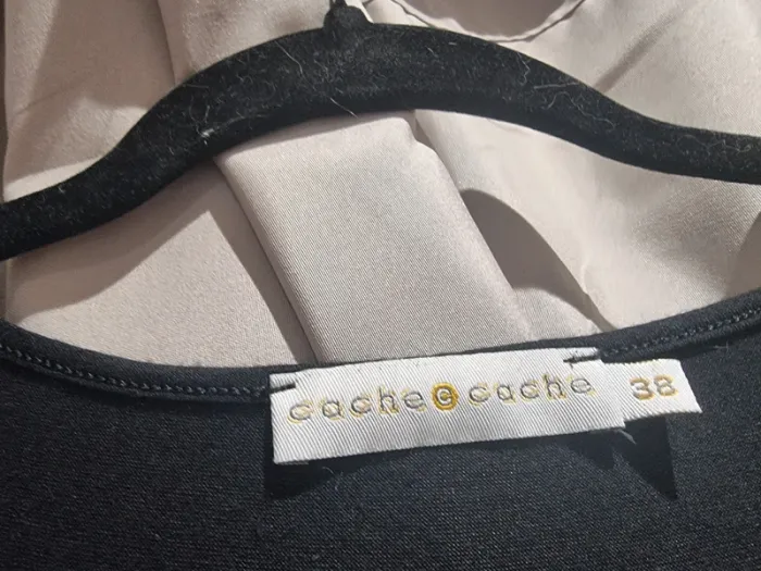 Robe courte cache cache noire a poches originales 38 - photo numéro 2