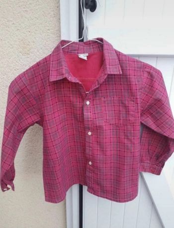 chemise carreaux  filles taille 5 ans 