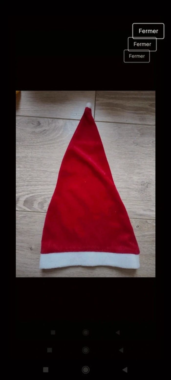 Bonnet de Noël taille 12 mois