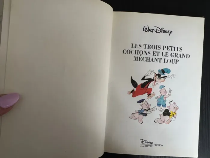 Livre les trois petits cochons et le grand méchant loup Disney lecture - photo numéro 4