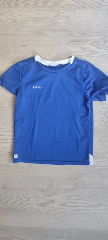 Maillot football  bleu 8 ans