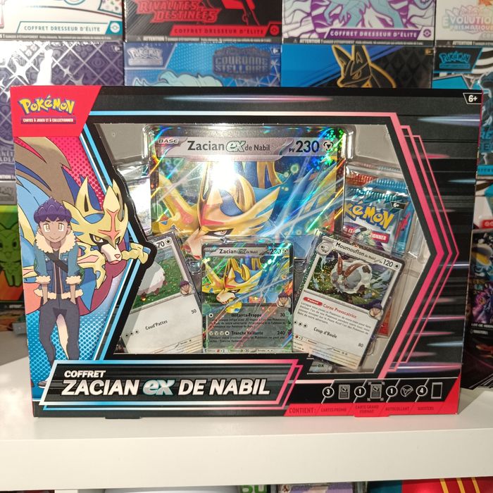 Coffret pokémon Zacian ex de Nabil neuf scellé fr. - photo numéro 1