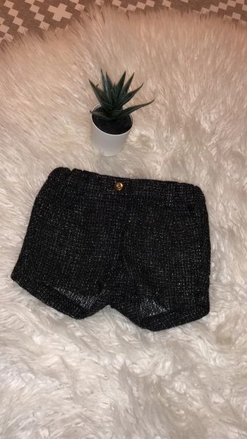 Short noir a paillettes 6 mois