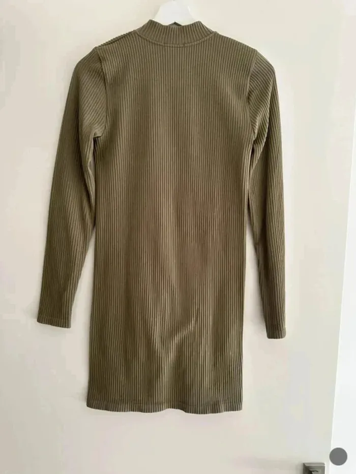 Robe moulante kaki femme collante taille L - photo numéro 4