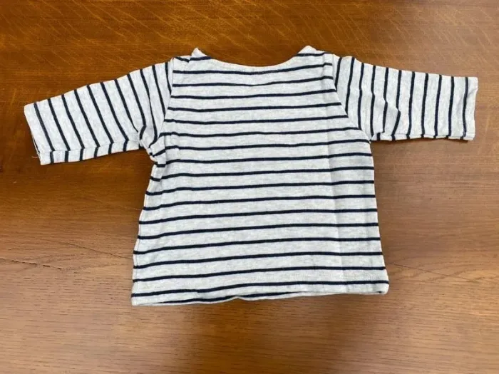 T-shirt manche longue rayé orchestra 3 mois - photo numéro 7