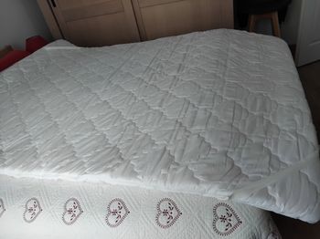 Surmatelas 140×190 blanc