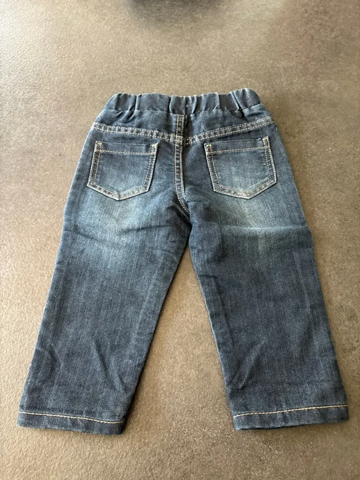 Pantalon jean effet délavé - photo numéro 3