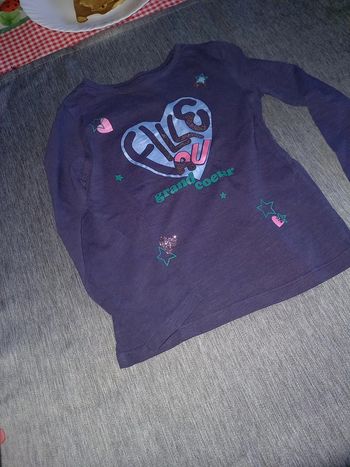 Tee shirt manche longue bleu marine