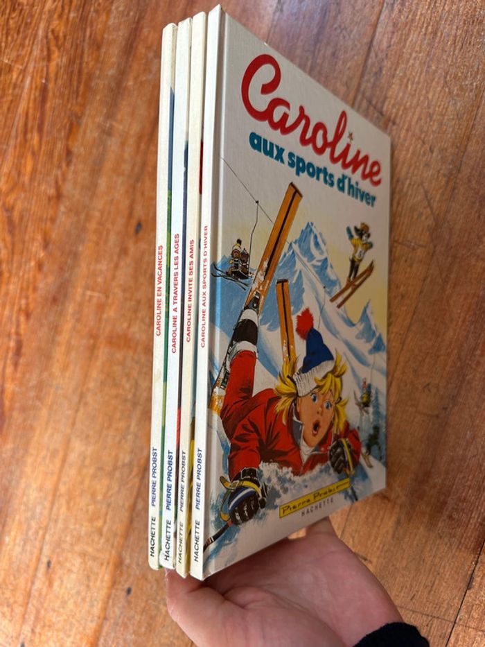Lot de 4 livres Caroline blancs édition rare vintage albums bd Pierre Probst - photo numéro 3