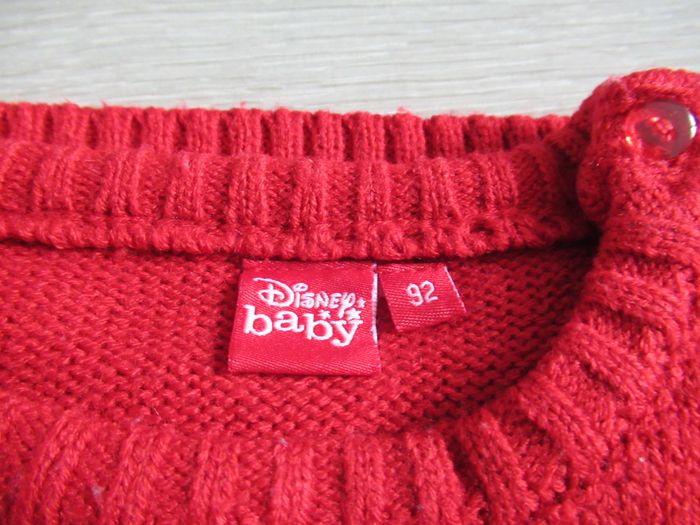 Pull en laine mickey de noël à pompons Taille 24 mois Disney - photo numéro 4