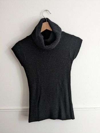 Haut col roulé sans manche Naf Naf angora (20%)