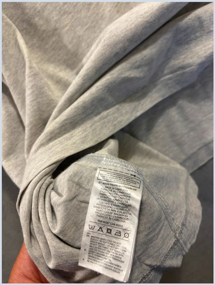 T-shirt Adidas Gris Taille L - photo numéro 9