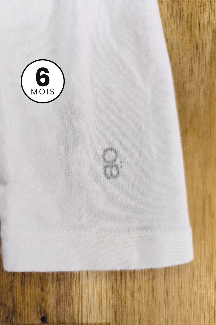 Legging blanc Obaïbi - bébé 6 mois - photo numéro 4
